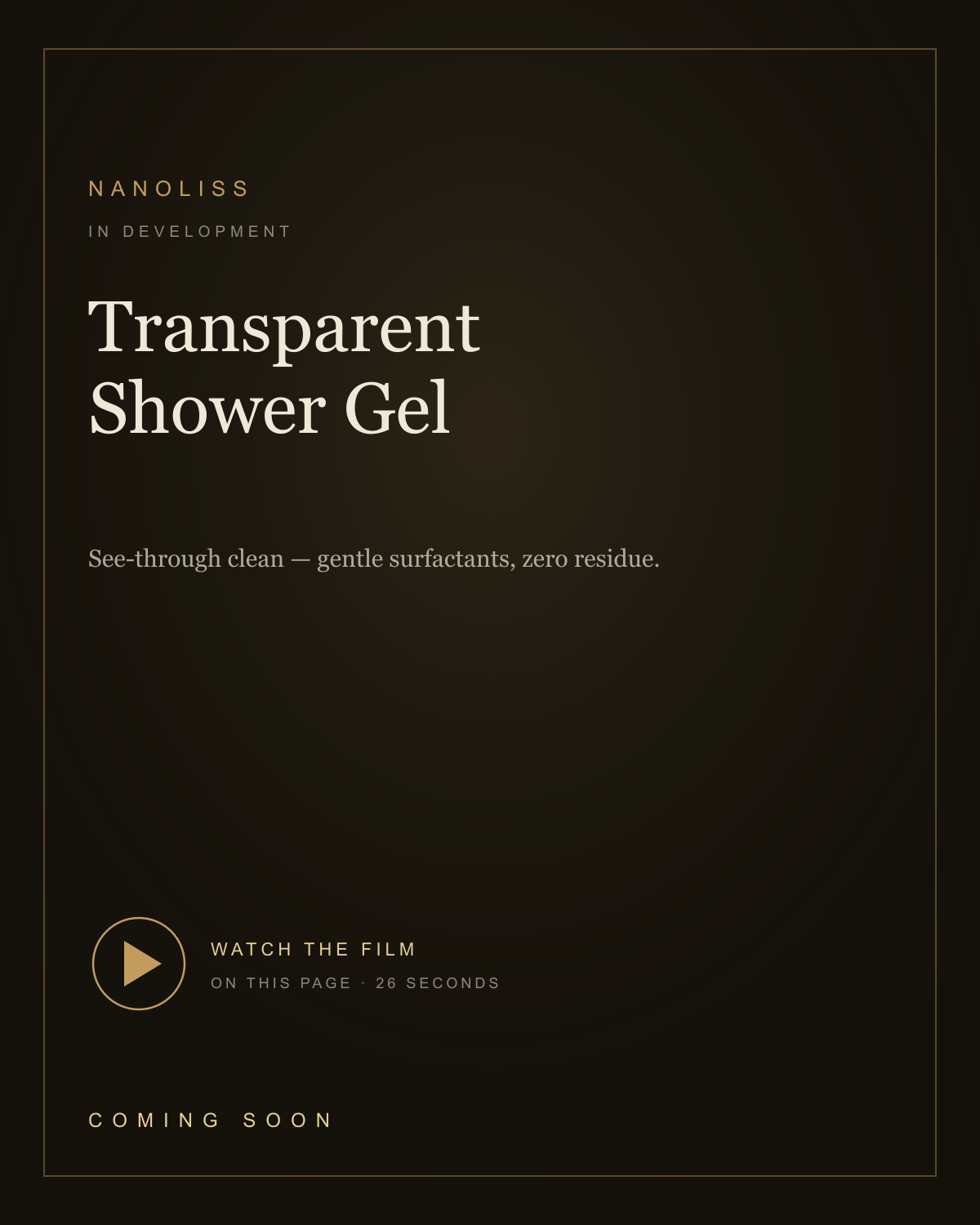 Transparent Shower Gel